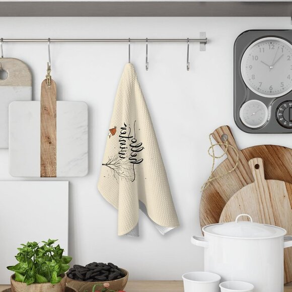 Christmas Snowman Kitchen Towels Holiday Decorative Hand Towels for Kitchen Bath - Picture 6 of 7